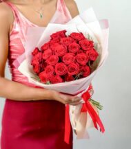 Ramo de 25 rosas rojas - Imagen 2